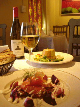 Award-winning cuisine in a warm, colorful setting at 315 Restaurant and Bar in Santa Fe