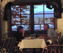 For fine dining in a comfortable atmosphere, it's The Alpenhof in Teton Village near Jackson Hole