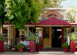 Welcoming entrance to Arcadia Farms Cafe in Downtown Scottsdale