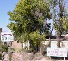 Gabriels restaurant on Highway 285/84 north of Santa Fe, New Mexico