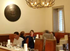Guests enjoy a delicious lunch at Geronimo Restaurant on Canyon Road