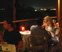 Romantic ambience at Capische Italian restaurant on Maui in Wailea.