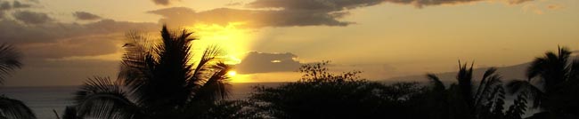 Fabulous sunsets and ocean views at Capische on Maui in Wailea.