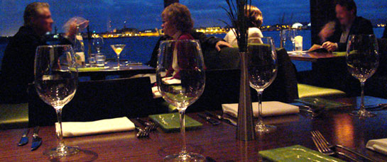 Island Prime San Diego Restaurants spectacular ocean view of the San Diego skyline.