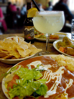Classic Enchiladas with Red Chile, Anniversary Plate Special, La Loma Combo Plate