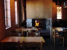 Welcoming fire for a relaxing lunch or dinner at La Loma.