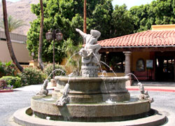 Las Casuelas Nuevas is located on Highway 111 between Country Club Drive and Frank Sinatra Drive in Palm Springs