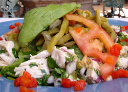 Chicken Nopales Salad at Las Casuelas Nuevas