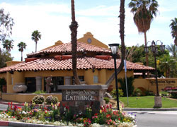 Las Casuelas Nuevas is located on Highway 111 between Country Club Drive and Frank Sinatra Drive in Palm Springs