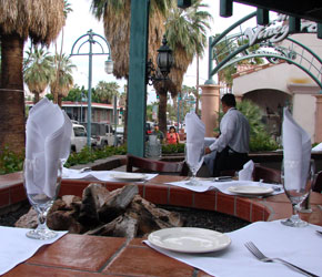 Dine on LG's great outdoor patio!