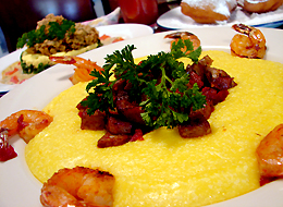 Shrimp and Grits with Andouille sausage