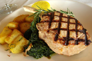 16 oz. Fresh Veal Chop from Mamma Gina's broiler