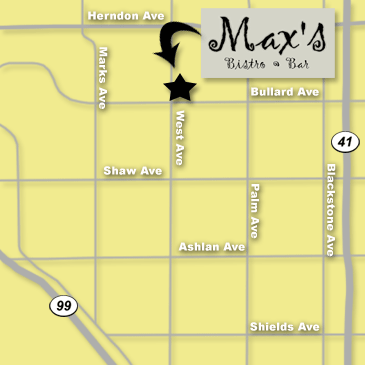 Maxs Bistro Map