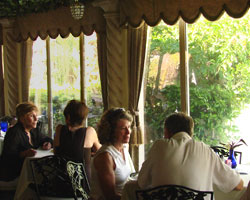 Guests enjoy lunch at Melvyn's Restaurant in Palm Springs!