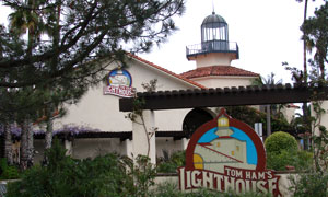 Tom Hams Lighthouse is located at 2150 Harbor Island Dr on the west end of Harbor Island for San Diego dining