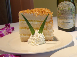 Tommy Bahama's Signature Dessert - the Pina Colada Cake!