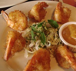 Tommy's World Famous Coconut Shrimp at Tommy Bahama's in Sarasota