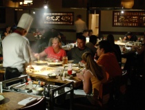 At Yoshino, our Teppan Yaki chefs are skilled to prepare you and your guests and fabulous dinner!