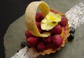 Fresh Raspberry Lemon Cream Tart