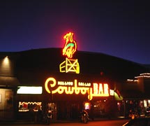 Million Dollar Cowboy Steakhouse across from the Jackson Hole Town Square