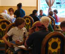 Dining in the friendly atmosphere at El Abuelito Family Mexican Restaurant in Jackson Hole
