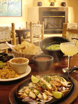 Enjoy sizzling fajitas hot off the grill as you dine indoors or outside on the patio at Gabriel's.