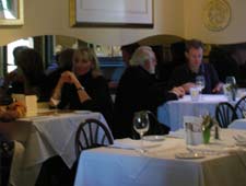 Cozy dining at Grasing's Coastal Cuisine in Carmel.