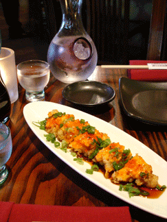 Dynamite Shrimp, Kenichi's Duck Confit, and Ono Tataki.