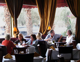 Guests enjoy lunch at Mamma Gina's Italian Restaurant