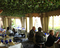 Guests enjoy lunch at Melvyn's Restaurant in Palm Springs