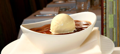 Half Baked Chocolate Cake at San Diego Restaurants
