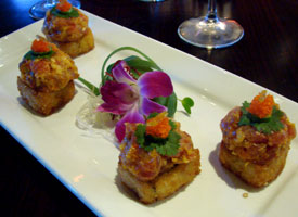 Crispy Spicy Tuna at Okura Sushi Bar