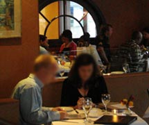 Enjoy a cozy dinner in the warm Italian atmosphere of Pasta Moon in Half Moon Bay