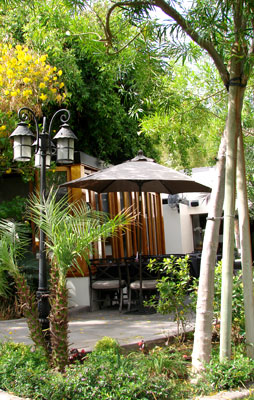 Enjoy lunch on Spencer's Restaurant patio
