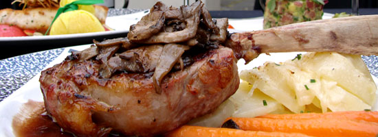 Center Cut Veal Chop at Spencer's Restaurant