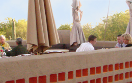 Outdoor Patio at Spotted Donkey Cantina offers amazing views of the surrounding area
