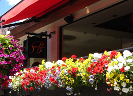 Entrance to Sweet Basil for Fine Dining in Vail