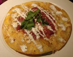 Antigua Quesadilla with Asparagus Spears, Monterey Jack and Goat Cheese