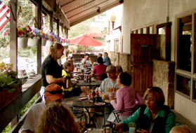 Outside patio offers great views of Vail Valley during the warmer months.