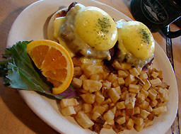 Rancher Steak Benedict is a Westside Cafe favorite!