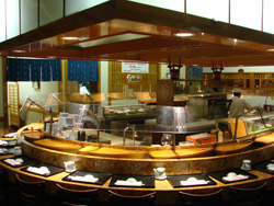 Enjoy lunch in our sushi bar!
